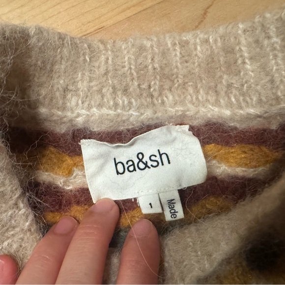 ba&sh Multicolor Patterned Crew Neck Sweater - Picture 2 of 2